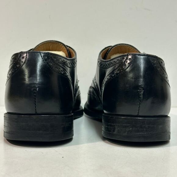 VERY GOOD Rancourt & Co. x Cole Haan Black Wingtip Derby Made in Maine, USA 8.5 - Picture 6 of 11
